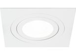 Faretto Da Incasso A Soffitto Ceri 1 Sq White Quadrato Taglio Bianco EDO777139 Edo