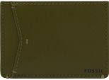 Fossil Portacarte Joshua Vegan Cactus Card Case Green Moss Verde