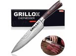 Grillox Coltello Da Chef Coltello Professionale Da Chef 20 Cm Coltello Da Cucina Coltello Multiuso Affilato