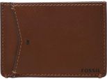 Fossil Portacarte Joshua Vegan Cactus Card Case Medium Brown Marrone
