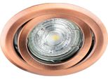 Lampada Da Incasso A Soffitto Faretto Da Incasso A Soffitto Daira Cooper IP20 Rame Rotondo EDO777301 Edo