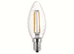 Blulaxa Led-Lampe 49086 Kerze Filament, E14, Eek: F, 4,5 W, 470 Lm, 2700 K, Gedreht