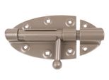 Alberts 300012 Catenaccio Duravis® Bolt, Con Maniglia Tonda, Rivestimento Duplex Beige Perlato Ral 1035, Piastra 112 X 72, Bullone Ø 16 Mm