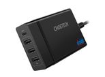 Choetech Ladegert 3X Usb / 1X Usb Typ C 60W Power Delivery Schwarz (PD72-1C3U)