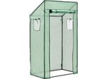 Serra Per Pomodori Marzano 100 X 60 X 174 Cm Con Tetto Monofalda Serra Con Struttura In Acciaio Verde