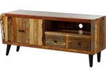 MASSIVMOEBEL24 | Sixties #116 Mobile Tv In Legno Riciclato - Laccato / Multicolore 160X45X70