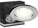 Lampada Da Incasso A Soffitto Faretto Da Incasso A Soffitto Ziva Chrome IP20 Cromo Rotondo EDO777309 Edo