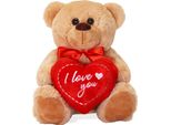 Orsetto Con Cuore I Love You Marrone 25 Cm
