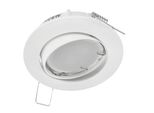 Lampada Da Incasso A Soffitto Faretto Da Incasso A Soffitto Ziva Ker White IP20 Bianco Rotondo EDO777312 Edo