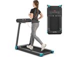 Tapis Roulant Elettrico Costway Controllato Tramite App | Bluetooth|3 Modalità 12 Programmi Preimpostati | Display A Led | 0-12 Km/H | Pieghevole | Caricabile Fino A 90 Kg | Inclusa Chiave Di Sicurezza