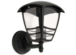 Lampada Da Giardino Facciate Illuminazione Da Parete Per Esterni Imma Black Up E27 Nero IP44 EDO777378 Edo Garden Line