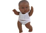Paola Reina Baby Doll Ragazza Dalla Pelle Scura Biancheria Intima Rosa 21Cm Bambola