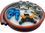 Set Di Riempimento/Drenaggio Doppio Per Letto Ad Acqua - 2X Bocchette Di Riempimento E Drenaggio Incl. Adattatore + Distributore A Y