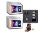 Videocitofono Ip Goliath: 10 Pollici 6 Case Famiglia, Impronte Digitali, Rfid, Antracite : 10 Pollici Bianco : Scatola Da Incasso Colore Monitor: 10 Pollici Bianco Montaggio: Scatola Da Incasso