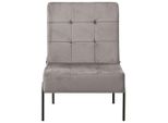 Syfax™ Poltrona Relax 65X79X87 Cm Grigio Chiaro In Velluto