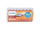 Philips Batterie Aaa Longlife - RO3 Micro 1,5 V Longlife - Batterie Alcaline Prepack 16 Pezzi