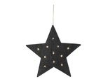 Stella In Feltro Con 12 Led - Circa 45 Cm - Funzionamento A Batteria Con Timer