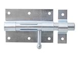 Alberts 863241 Serratura A Chiavistello, Con Maniglia Rotonda E Occhiello Collegato, Blu Zincato, Piastra 95 X 67 Mm, Bullone Ø 15,5 Mm, Lunghezza Totale 135 Mm, Set Da 10