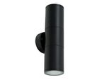 Illuminazione Da Giardino Applique Da Esterno Renis Black 2Xgu10 IP54 Nero EDO777356 Edo Garden Line