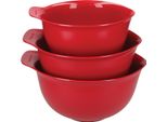 Kitchenaid - Set Di Ciotole (2,5 / 3,3 / 4,2 L) Rosso Impero