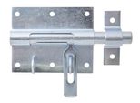 Alberts 863272 Bullone Di Bloccaggio, Con Anello Allegato, Zincato Blu, Piastra 90 X 73 Mm, Bullone Ø 13,5 Mm, Lunghezza Totale 130 Mm, Set Da 10
