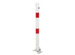 Alberts 780692 Palo Di Sbarramento Klappy, Avvitabile, Reversibile, Bianco, Paletto Ø 60 Mm, Altezza Dal Suolo 100 Cm