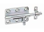Alberts 129132 Scrocco, Con Maniglia Rotonda E Anello Fisso, Zincato, Passivato A Film Spesso, Piastra 80 X 59 Mm, Bullone Ø 10 Mm, Lunghezza Totale 125 Mm, Set Da 3