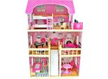4Iq Casa Delle Bambole In Legno Basia Per Bambini 59X30X90 Cm