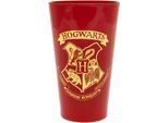 Harry Potter - Bicchiere "Premium"", Stemma Di Hogwarts, 500Ml TA8311 (Taglia Unica) (Rosso/Oro)"