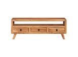 Mobile Tv 110X30X40 Cm In Legno Massiccio Di Acacia