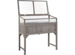 Vidaxl Letto Rialzato Con Serra 110X54X120 Cm In Legno Massiccio Di Abete