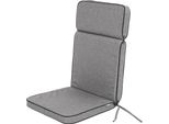 Hobbygarden Cuscino Per Sedia Da Giardino Con Schienale Alto Base Hl Cuscino Per Seduta, Cuscino Confortevole, Cuscino Da Giardino Imbottito Sedia Da Giardino Lounger Chair - Eliza - 119 X 49 X 5 Cm - Antrazhit