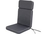 Hobbygarden Cuscino Per Sedia Da Giardino Con Schienale Alto Base Hl Cuscino Per Seduta, Cuscino Confortevole, Cuscino Da Giardino Imbottito Sedia Da Giardino Lounger Chair - Eliza - 119 X 49 X 5 Cm - Blu Navy
