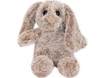Brubaker Coniglietto Di Peluche Con Orecchie Flosce - Coniglietto Di Peluche Per Bambini Di 18 Cm - Peluche Coniglietto - Peluche Grigio Marrone