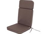 Hobbygarden Cuscino Per Sedia Da Giardino Con Schienale Alto Base Hl Cuscino Per Seduta, Cuscino Confortevole, Cuscino Da Giardino Imbottito Sedia Da Giardino Lounger Chair - Eliza - 119 X 49 X 5 Cm - Marrone