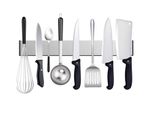 Striscia Magnetica Autoadesiva [50 Cm] - Striscia Portacoltelli In Acciaio Inox Senza Foratura | Guida Magnetica Per Utensili E Attrezzi Da Cucina | Striscia Portautensili Con Nastro Adesivo | Portacoltelli Da Parete | Portautensili