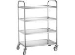 Hendi Carrello Portavivande Con 4 Ripiani, 905X585X(H)1245Mm