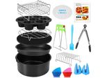 Accessori Per Friggitrice Ad Aria Calda, Set Di Accessori Da 8 Pollici E 14 Pezzi Per Friggitrici Ad Aria Per Cosori Ninja Philips Tefal Per Friggitrice Ad Aria 3.7QT-6.8QT