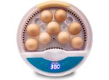 Topchances Incubatrice Completamente Automatica, 9 Uova Di Gallina E 4 Uova Di Quaglia Con Display A Led Della Temperatura Per Pollo, Anatra, Oca, Piccione, Quaglia