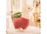 46 Cm Peluche Alpaca Realistico Cammello Alpaca, Rosa