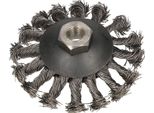 Spazzola Conica Kotarbau® 100 Mm Con Filo Annodato M14 Per Smerigliatrici Angolari