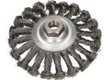 Spazzola Conica Kotarbau® 120 Mm Con Filo Annodato M14 Per Smerigliatrici Angolari