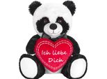Brubaker Orsetto Di Peluche Panda Con Cuore Rosso - Ti Amo - 25 Cm - Peluche Orso Panda - Peluche Orsetto Di Peluche Orsetto Di Peluche - Peluche Bianco Nero