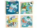 Vilac Puzzle Di Legno Animali Del Mondo
