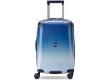 Delsey Paris Carrello Cactus 4 Double Rolls Cabin Trolley 55 Gradient Blanc Blu Grigio