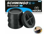Schwingox Smorzatore Di Vibrazioni Lavatrice Asciugatrice Smorzatore Di Vibrazioni Assorbitore Di Vibrazioni Piedini In Gomma [Set Di 4] Nero