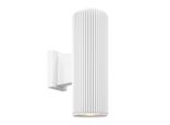 Applique, Metallo Bianco, IP54, Attacco E27, H 26Cm