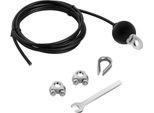Cavo In Acciaio Da 3 M Per Sollevamento Pesi, Stazione Pesi, Cavo Per Palestra [Regolabile] - Fune Metallica Con Guaina, Ausilio Per Trazioni, Attrezzatura Per Il Fitness, Accessori Per Esercizi Per Tricipiti / Cable Pull Tower Costruzione Muscolare Bicipiti Cable Pull