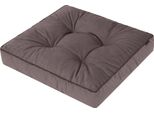Cuscino Da Terra Himiko 59×59 Cm - Elegante Cuscino Da Seduta Con Antiscivolo, Spessore 10 Cm, OEKO-TEX | Hobbygarden