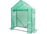 Yorbay Serra In Foglio Serra Per Pomodori, Con Rete A Traliccio In Foglio Per Giardino Per La Coltivazione, Tetto A Punta, Verde, 150×70×190Cm (Lxlxh) Riutilizzabile